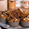 Muffins Μπανάνας γεμιστά με σοκολάτα