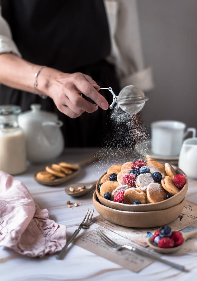 Mini pancakes cereal χωρίς βούτυρο | Συνταγές | Food Photography | Let ...